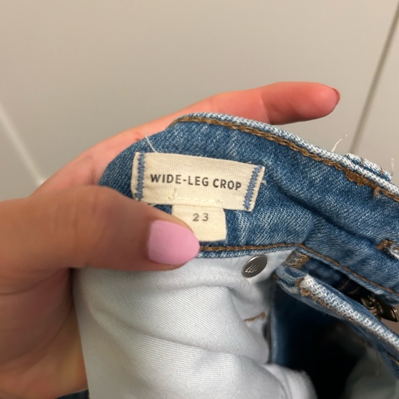 Madewell Wide Leg crop Jeans - Picture 6 of 6